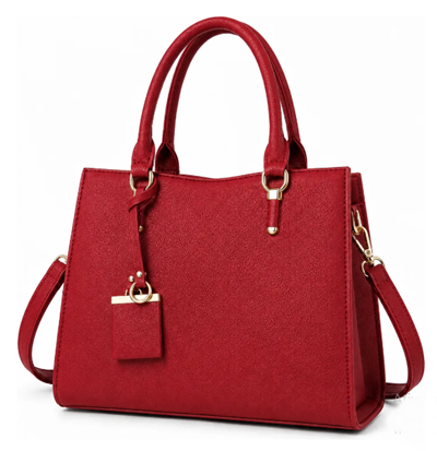 Bolsa Feminina Ombro Transversal Pu Preta Casual Elegante