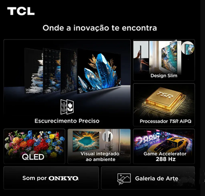 Smart TV TCL 65 Polegadas QLED Mini LED 4K