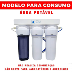 Filtro de Água Potável FDMA Filtros 3 Estágios com Carvão e Polipropileno