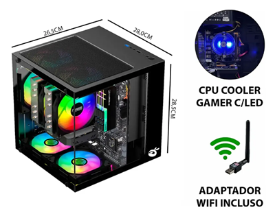 Pc Gamer Completo Intel I7, 16gb Ram, Ssd 480gb, Vídeo 4gb