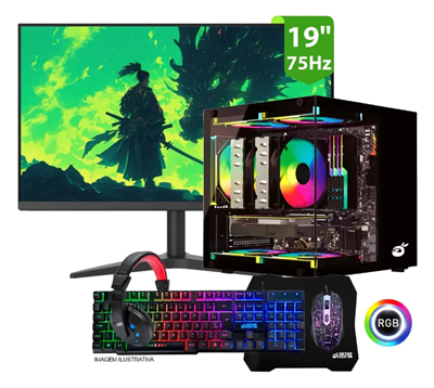 Pc Gamer Completo Intel I7, 16gb Ram, Ssd 480gb, Vídeo 4gb