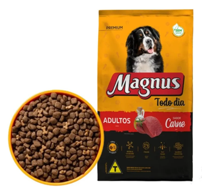 Ração Todo Dia Cão Adulto Magnus Premium Sabor Carne 15kg