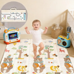 Tapete Tatame Dobráve Infantil 120x180cmx6mm Dupla Face Bebê