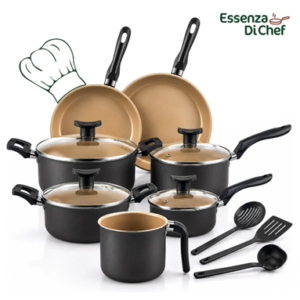 Conjunto Panelas Antiaderente 10 Peças Teflon Várias Cores