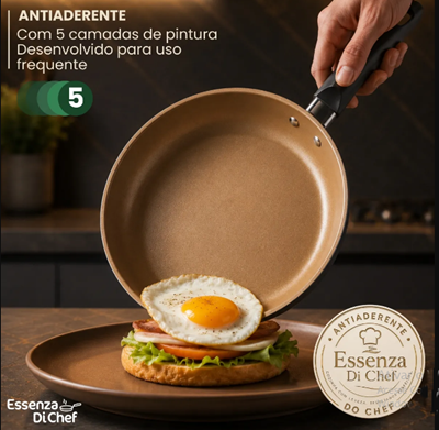 Conjunto Panelas Antiaderente 10 Peças Teflon Várias Cores