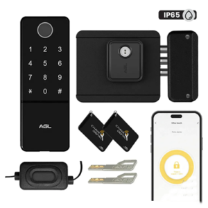 Fechadura De Portao Agl Ultra Touch Biometria Tag Senha