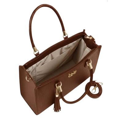 Kit Bolsas Feminina Transversal Média + Tira Colo + Carteira Cor Caramelo