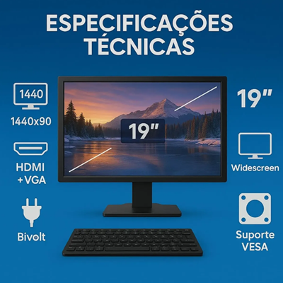 Pc Computador Completo Intel I7 16gb Ssd 480gb Monitor 19