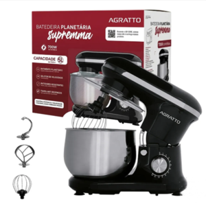Batedeira Planetaria Supremma Turbo Inox Velocidade + Pulsar