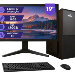 Pc Computador Completo Intel I7 16gb Ssd 480gb Monitor 19