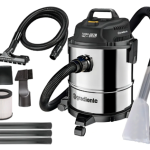 Aspirador De Pó E Água Inox Multiuso Soprador Com Bico Extratora 12l 1200w Turbo Vac Pgac120 Gradiente