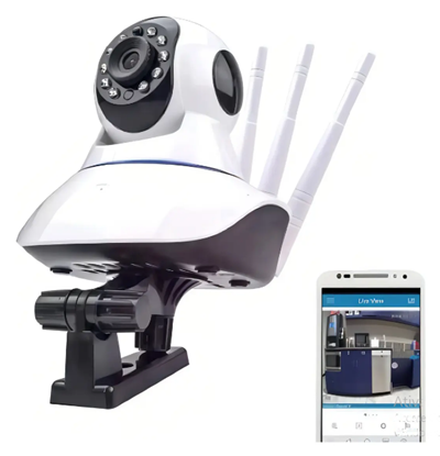 Babá Eletrônica Câmera Wifi Sem Fio Visão Noturna Microfone