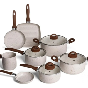 Conj de Panelas 8 Peças Ceramic Life Smart Plus Vanilla - Brinox