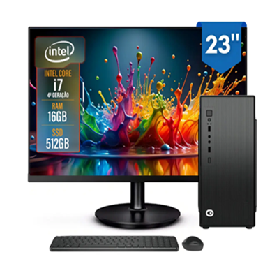 Pc Computador Completo Intel I7 16gb Ssd 480gb Monitor 19