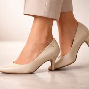Scarpin Sapato Salto Baixo Feminino Executivo Social Vizzano